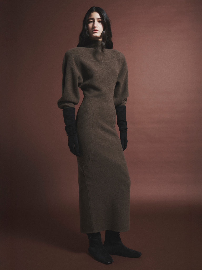 max mara wool and cashmere jersey dress