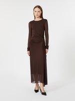 max mara viscose crepe jersey gauze dress for women