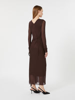 max mara viscose crepe jersey gauze dress for women