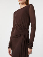 max mara viscose crepe jersey gauze dress for women