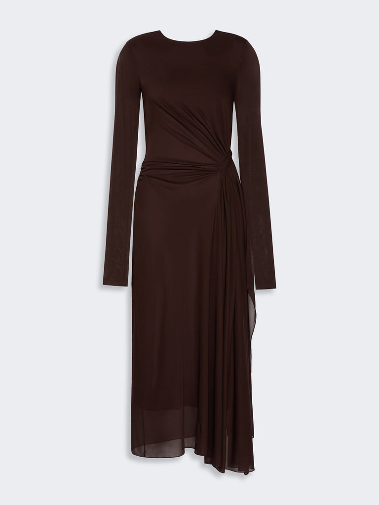 max mara viscose crepe jersey gauze dress