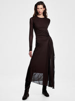 max mara viscose crepe jersey gauze dress for women