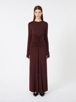 Stretch Jersey Long Dress for Women - Cherry - Max Mara UAE