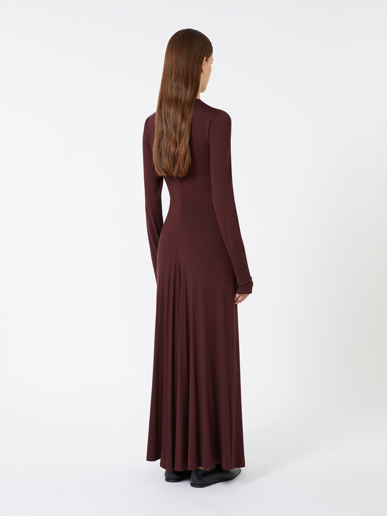 max mara stretch jersey long dress