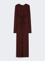 Stretch Jersey Long Dress for Women - Cherry - Max Mara UAE