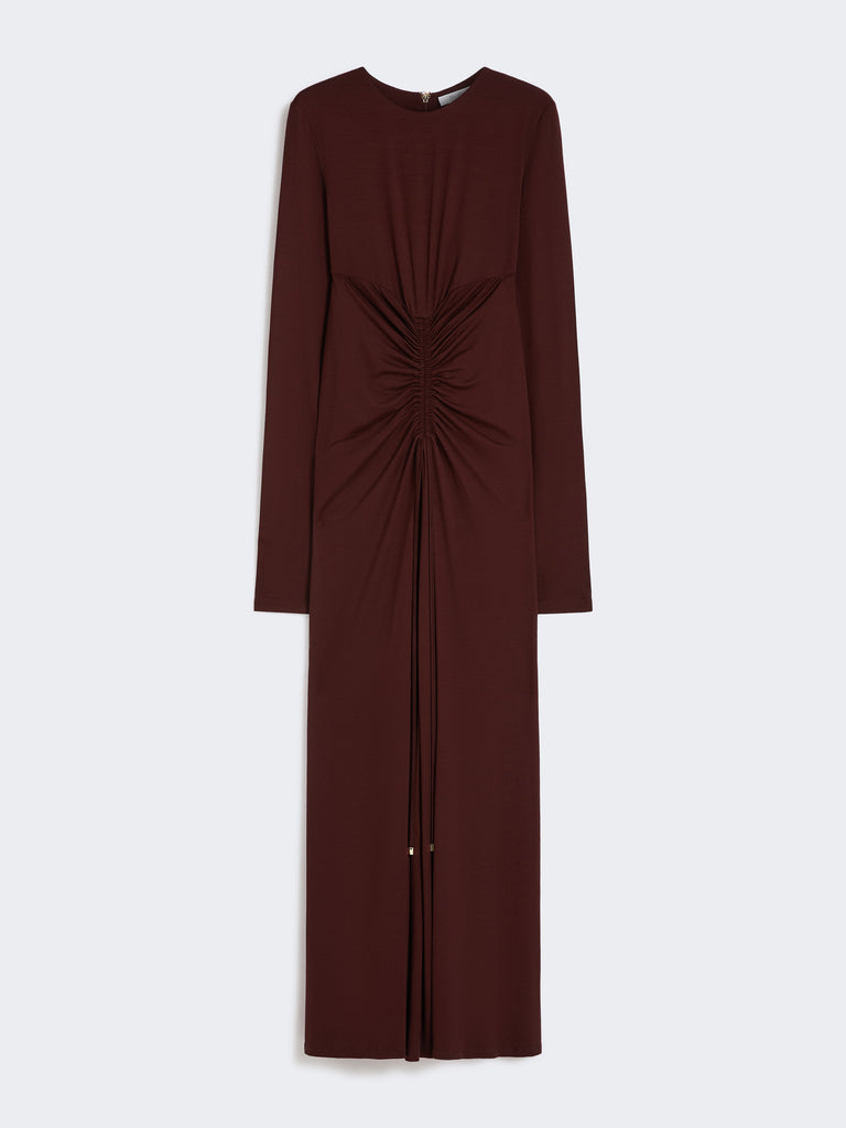 max mara stretch jersey long dress