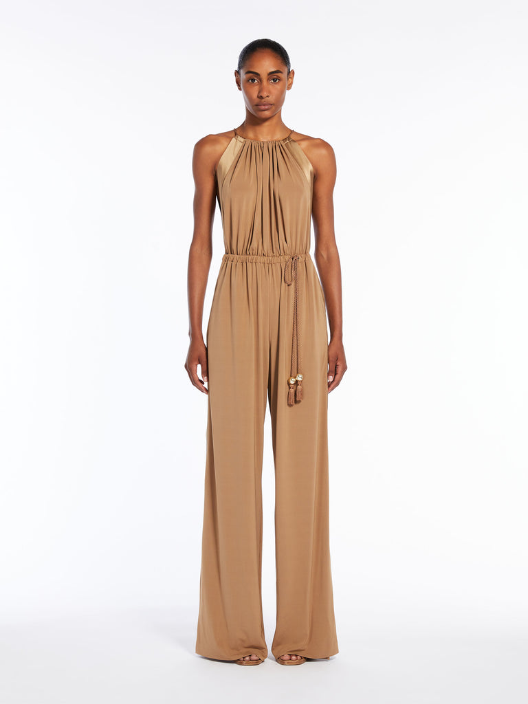 Fluid, viscose jersey jumpsuit