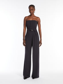 Viscose Jersey Bustier Jumpsuit for Women - Ultramarine - Max Mara UAE
