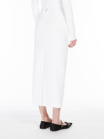 Jersey Midi Skirt for Women - White - Max Mara UAE
