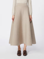 Full, tech wool skirt