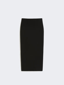 Compact Crêpe Jersey Midi Skirt for Women - Black - Max Mara UAE