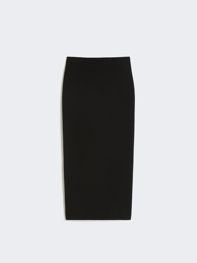 max mara compact crÃªpe jersey midi skirt for women