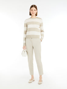Viscose jersey trousers