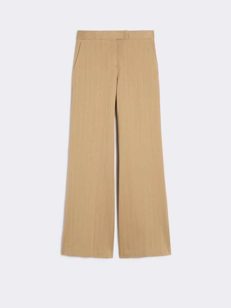 max mara pinstripe jacquard jersey trousers