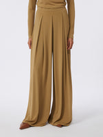 max mara technical viscose crepe jersey trousers for women
