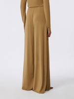 max mara technical viscose crepe jersey trousers for women