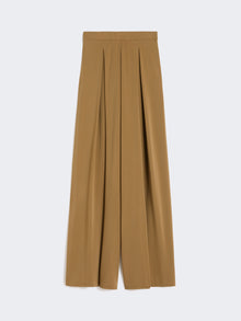 max mara technical viscose crepe jersey trousers for women