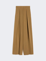 max mara technical viscose crepe jersey trousers for women