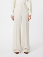 max mara wool piqué trousers for women