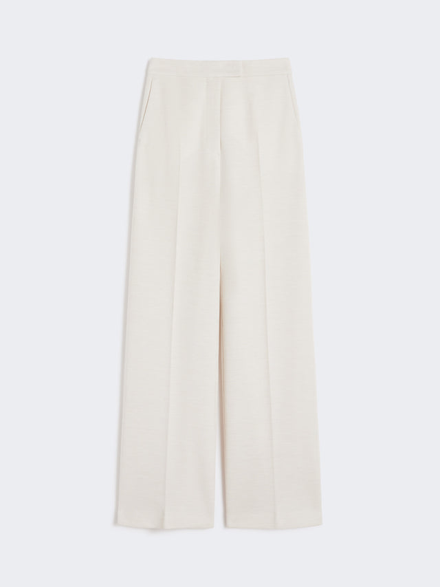 max mara wool piqué trousers for women