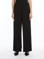 Crepe Jersey Trousers for Women - Black - Max Mara UAE