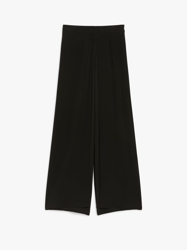 Crepe Jersey Trousers for Women - Black - Max Mara UAE