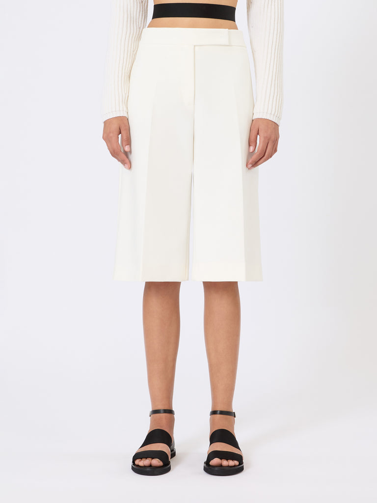 max mara viscose crêpe jersey bermuda shorts