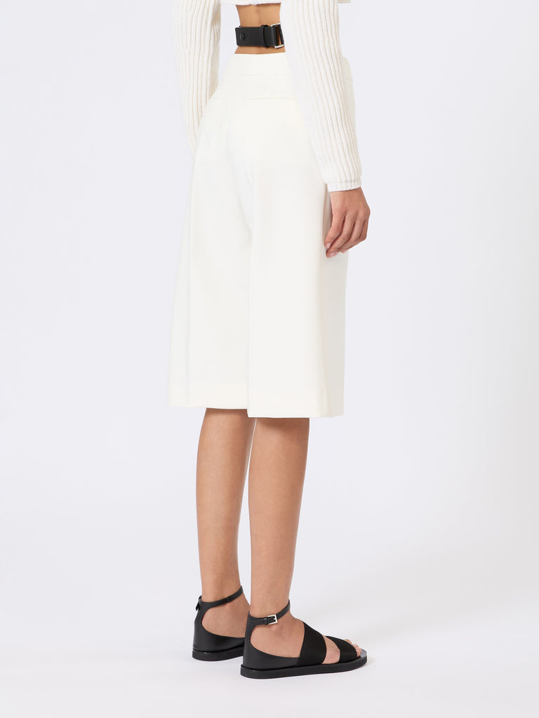 max mara viscose crêpe jersey bermuda shorts