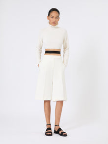 max mara viscose crêpe jersey bermuda shorts for women