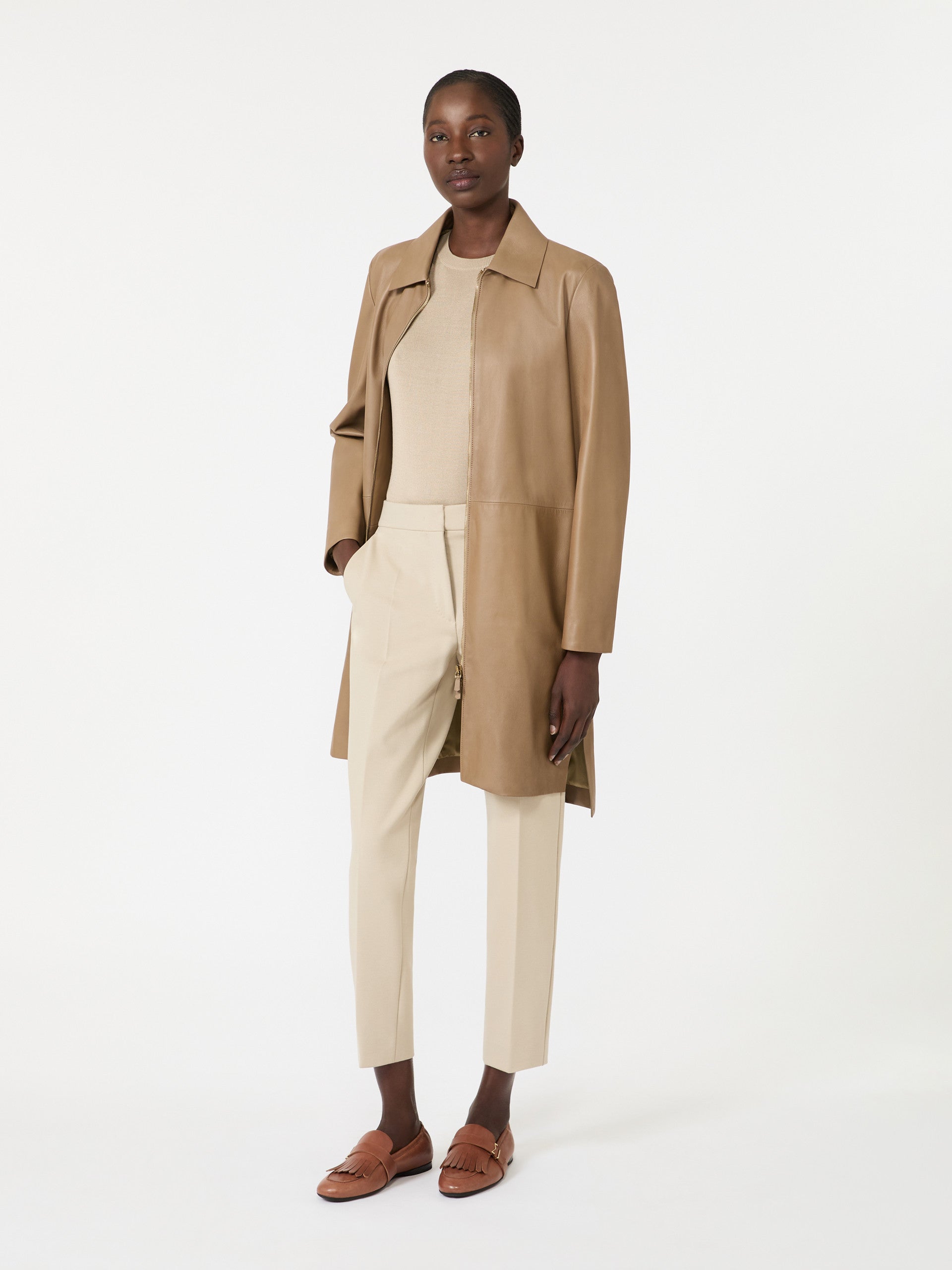 max mara viscose jersey trousers for women