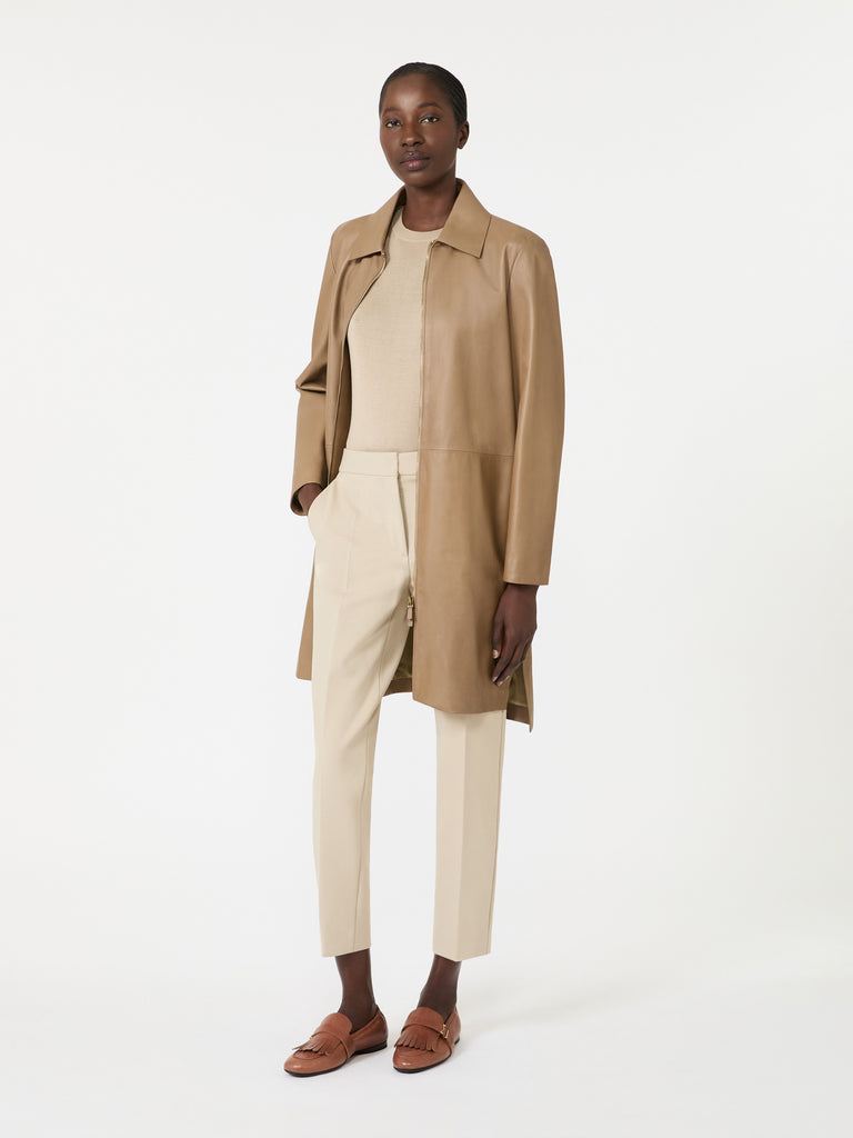 max mara viscose jersey trousers