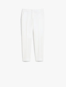 Viscose Jersey Trousers for Women - White - Max Mara UAE