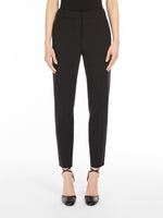 Viscose Jersey Trousers for Women - Black - Max Mara UAE