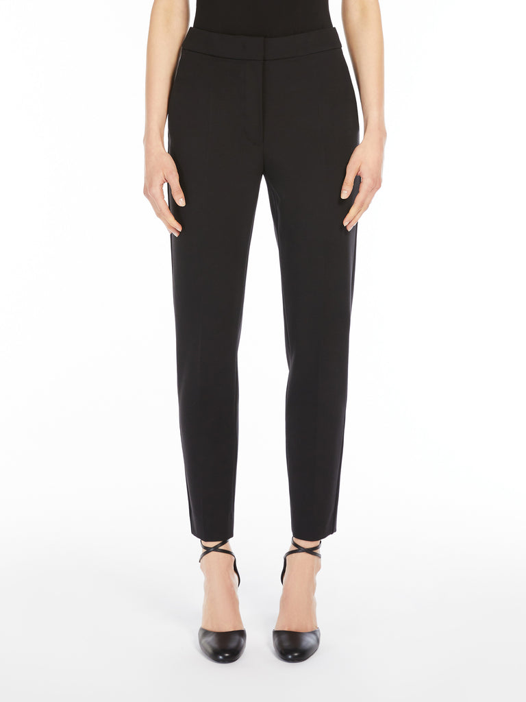 max mara viscose jersey trousers