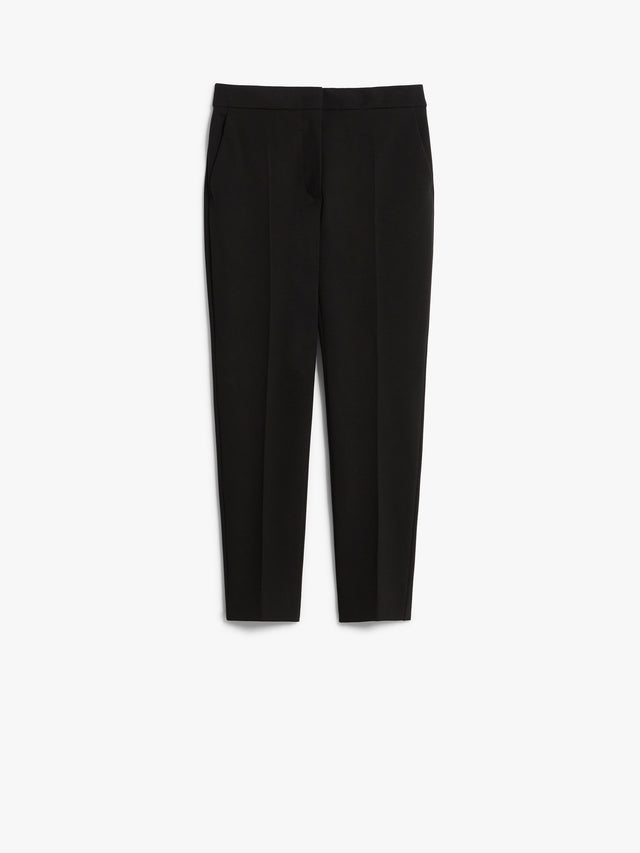 Viscose Jersey Trousers for Women - Black - Max Mara UAE