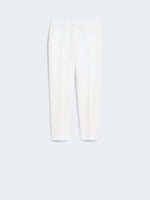 Viscose Jersey Trousers for Women - White - Max Mara UAE