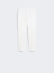 Viscose Jersey Trousers for Women - White - Max Mara UAE