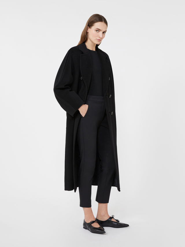 Viscose Jersey Trousers for Women - Black - Max Mara UAE