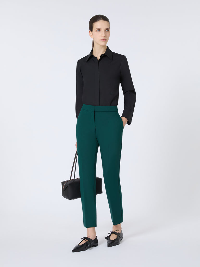 max mara viscose jersey trousers