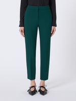 Viscose Jersey Trousers for Women - Dark Green - Max Mara UAE