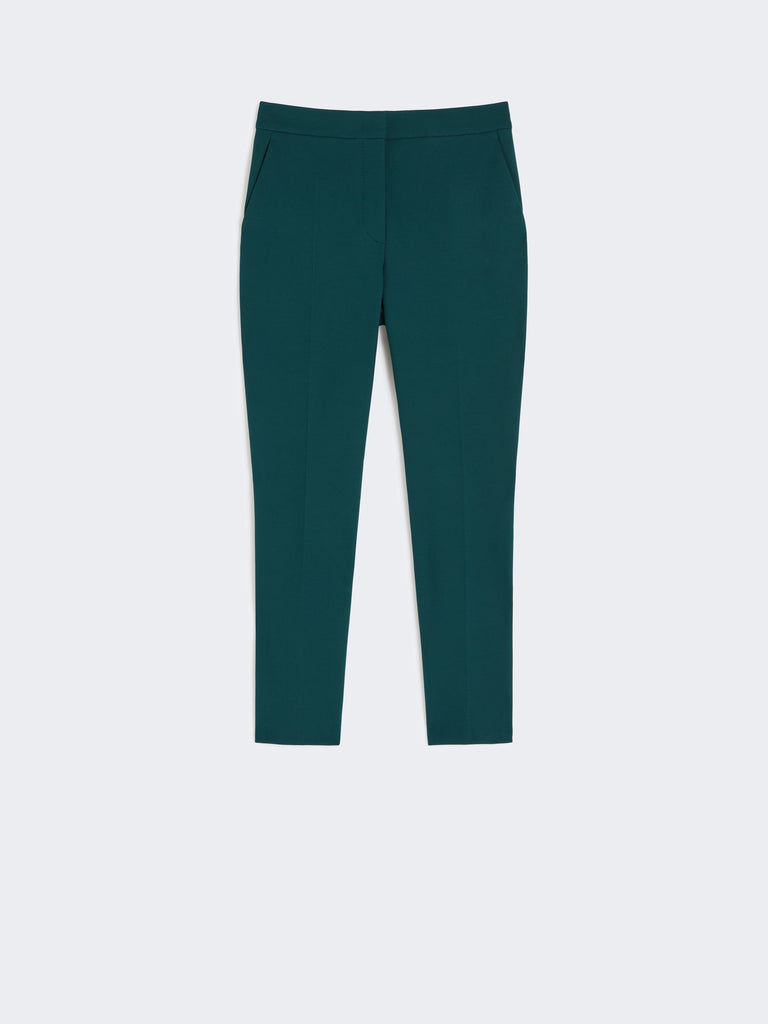 max mara viscose jersey trousers