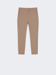 Viscose Jersey Trousers for Women - Hazelnut Brown - Max Mara UAE