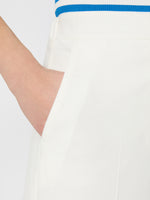 max mara piqué jersey wide-leg trousers for women