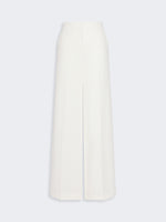 max mara piqué jersey wide-leg trousers for women