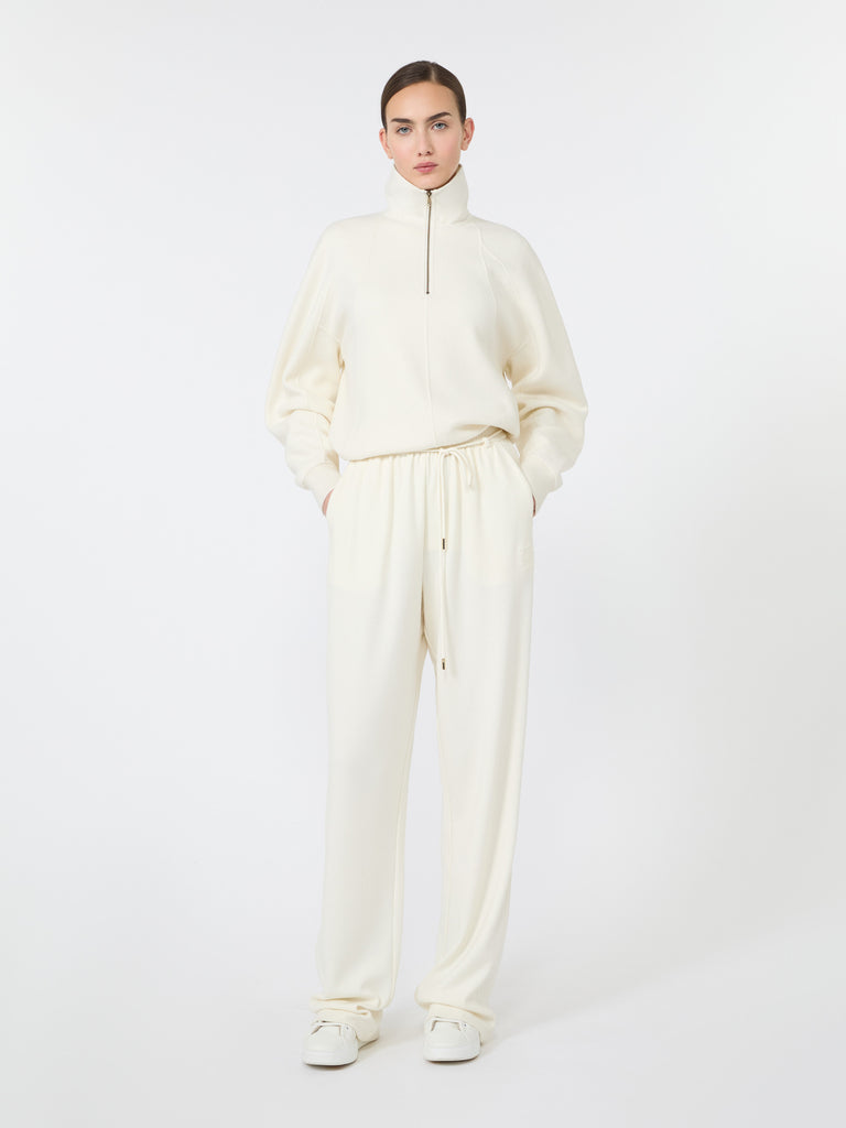 max mara double wool jersey trousers