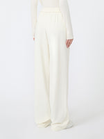 max mara double wool jersey trousers for women