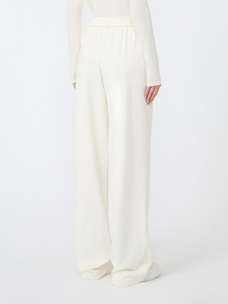 max mara double wool jersey trousers