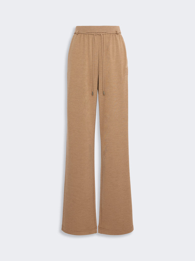 max mara double wool jersey trousers for women