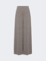 max mara wide houndstooth jersey trousers for women