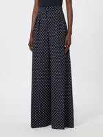 max mara polka dot viscose and wool trousers for women